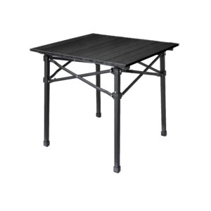 میز آلومینیومی مشکی تاشو 2 نفره | پرستیژ نیچر